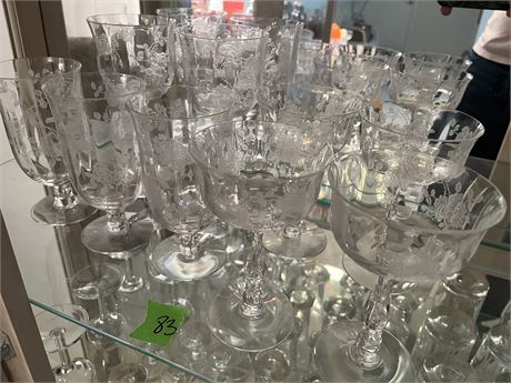 Fostoria Etched Glassware