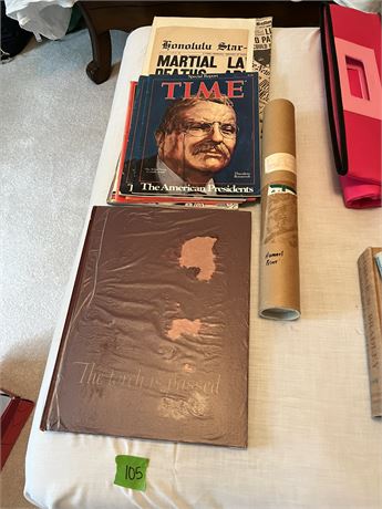 Collectible Newspaper Articles, Magazines, War, JFK, Longines