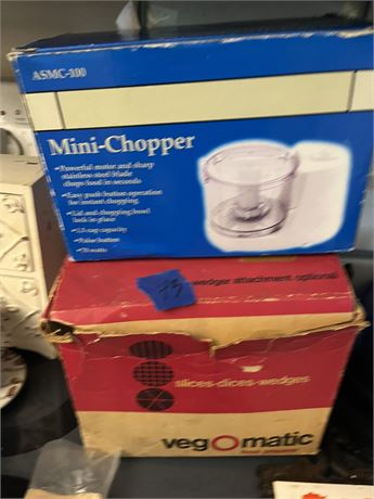 Mini Chopper and Vegomatic