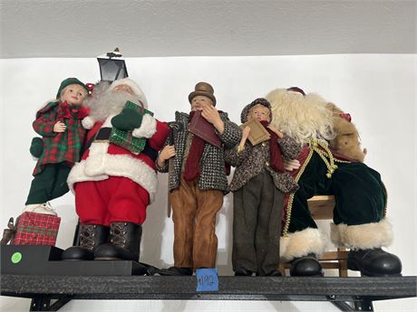 Christmas Decor, Vintage Carolers