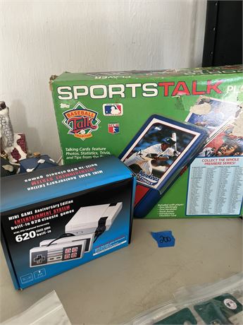 Sports Memorabilia, Mini Game System, Sports Talk