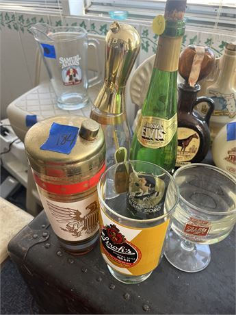 Vintage Bar Glassware, Elvis Bottle