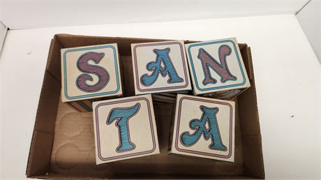 Wood Santa Blocks
