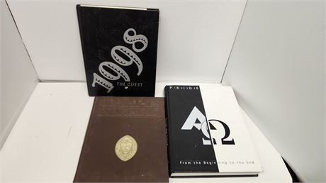 3 Vintage Yearbooks