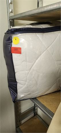 White bedspread unknown size