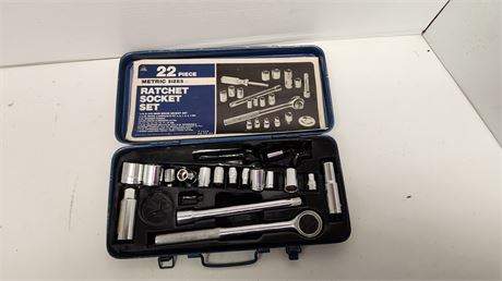 Vintage Socket Set & Case. NOT COMPLETE