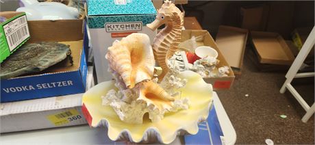 Seashell and Seahorse Decoration