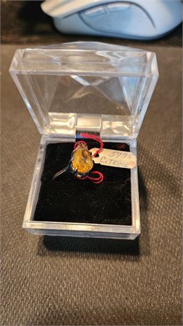 Citrine Sterling Silver Ring. Vintage & Pretty