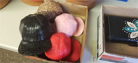 Lot of change purse hats