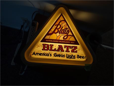 Lighted Blatz Sign