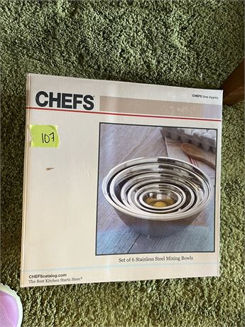 Chef's Stainless Steel Mixing Bowls