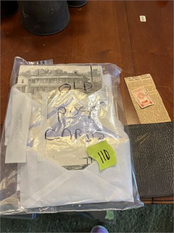 Vintage Post Cards, Address Book, Stamp