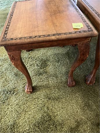 Antique wood Table, Matches Lot 86