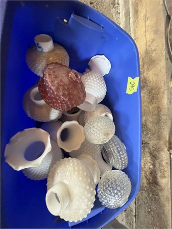 Glass Lamp Shades Lot