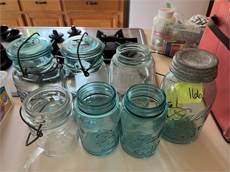 Ball Mason Jars, #13 and others