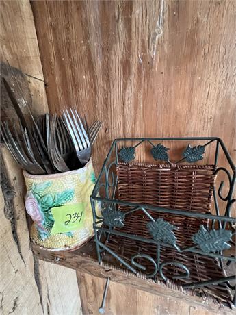 Napkin Holder, Flatware