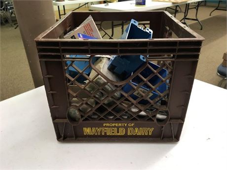 Crate of Misc. Electrician Supplies (Mayfield)