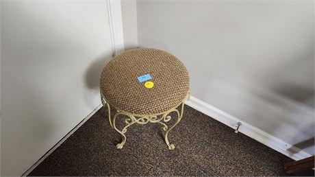 Small Fabric & Metal Stool