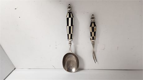 Unique Vintage Serving Spoon & Fork