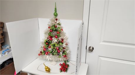 Vintage Unique Christmas Decoration With 2 Vintage Tree Toppers