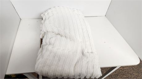 White Plush Curtain