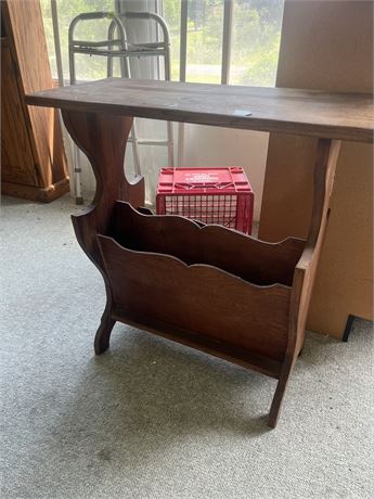 Vintage Magazine Side Table