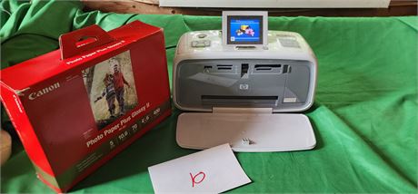 HP Photo printer with photo paper (works)