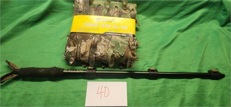 hunting Leaf Blind and gun rest