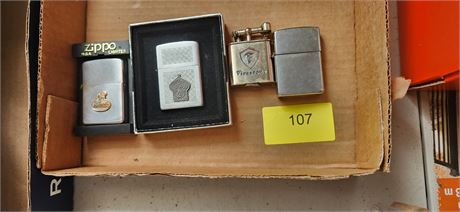 Beer Stein and 4 lighters