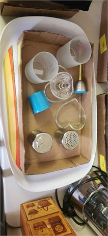 Glassware and serving tray