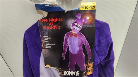 5 Nights At Freddie's Bonnie Costume. Size L 10/12 Boy NEW