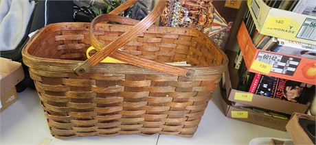 Picnic basket and supplies