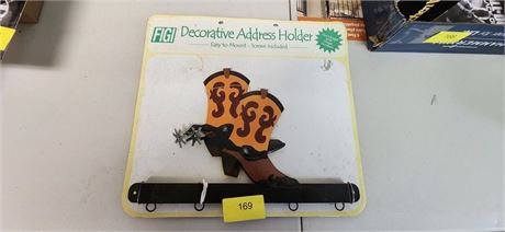 Decorative address holder