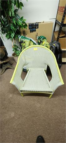 Wicker style plastic chair