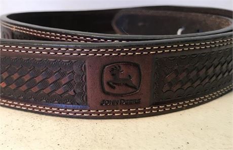John Deere Leather Belt