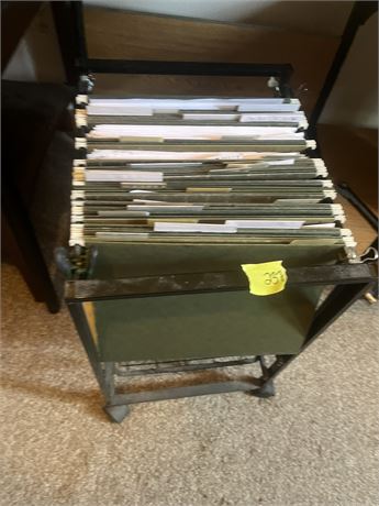 Office Filing Cart with Wheels