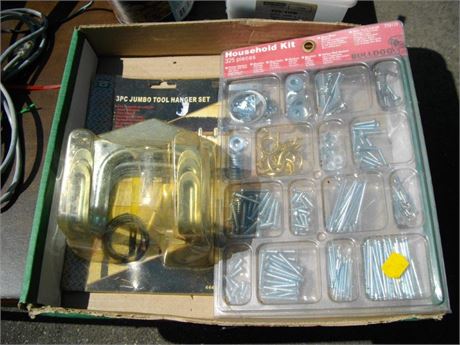 Flat of Hardware & Tools