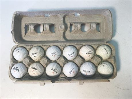 Dozen Titlest Golf Balls