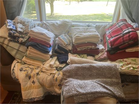 Bedding, Towels, Misc,