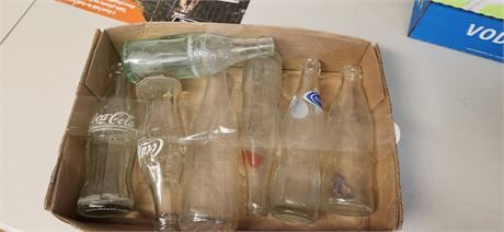 Vintage pop bottles