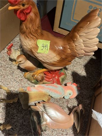 Rooster and Bird Decor