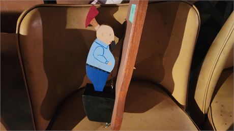 Wood Knocker Lawn Decoration