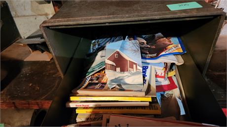 metal box of book digest