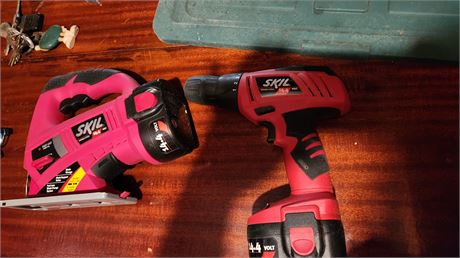 Skil Rechargeable Jig Saw & drill with bag & 2 Batteries & Charger