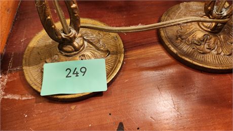 2 Vintage Small Metal Lamps. Both Work