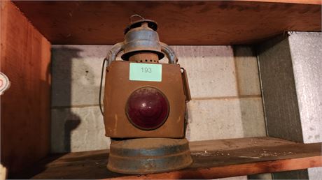 Vintage Dietz Red Globe Lantern