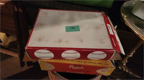 2 Boxes Of Baseballs