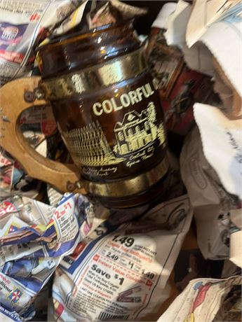 Glassware, Vintage Glass Mugs