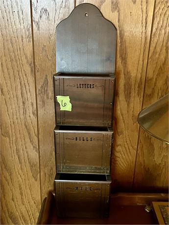 Vintage Hanging Letter Shelf