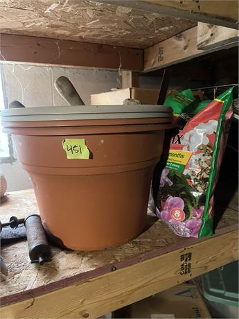 Flower Pots, Potting Soil